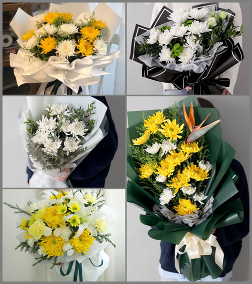 四川绵阳游仙区新桥镇白事花束代送